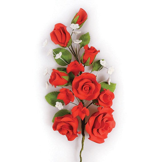 Red Wired Flowers-Roses 170mm(9)