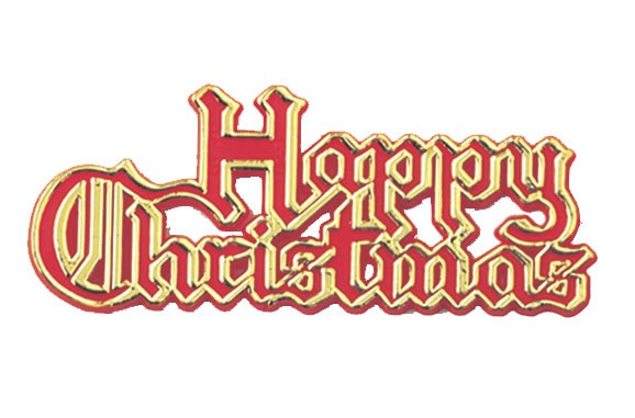 Happy Christmas Red/Gold Motto