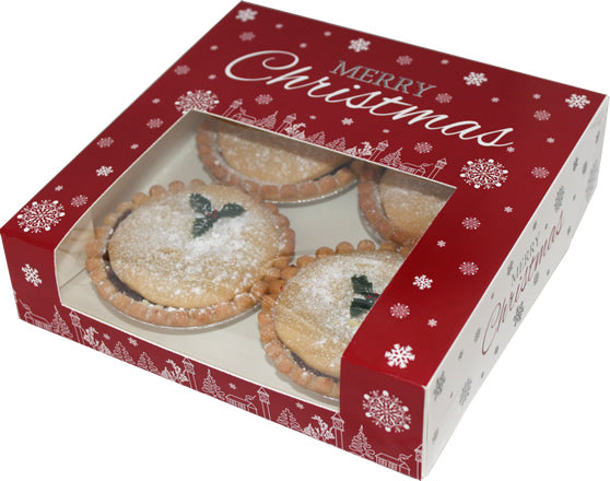 Christmas Windowed Cake and Mince Pie Boxes