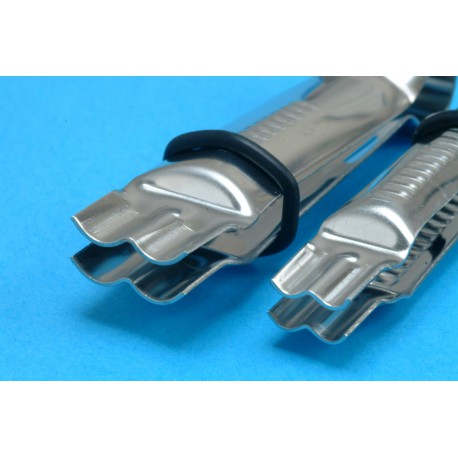 Closed Scallop Plain Edge Crimpers, Pair