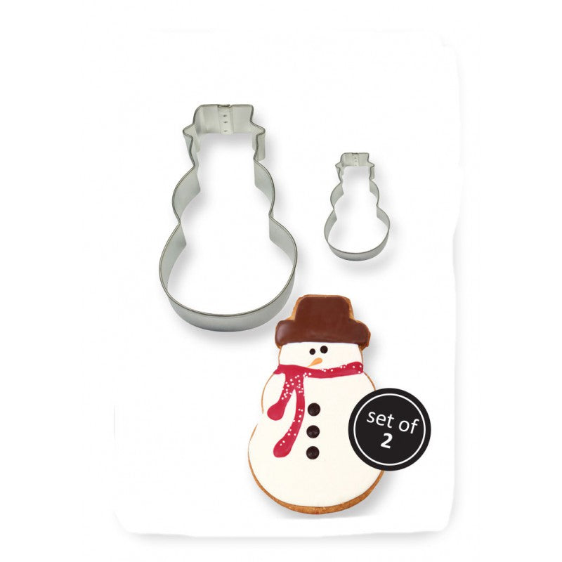 Cookie and Cake Snowman Cutter (Set of 2)