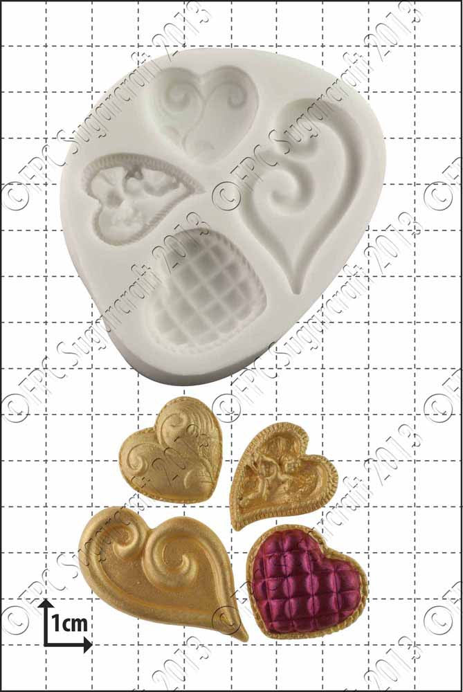 Fancy Hearts FPC Mould(C068)