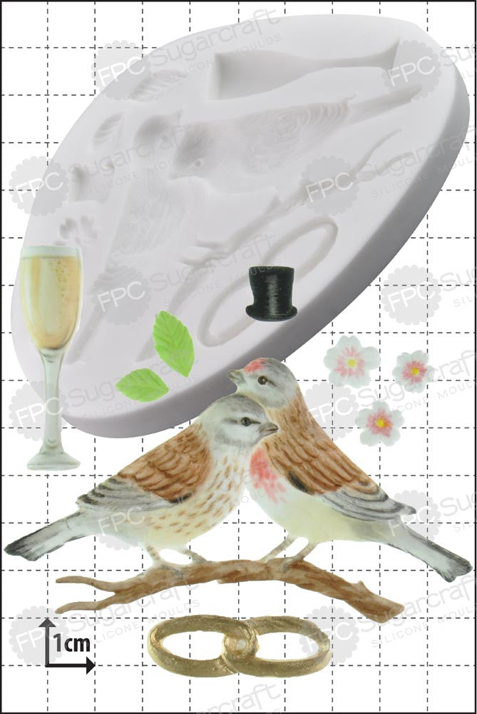 Wedding Lovebirds FPC Mould(C191)