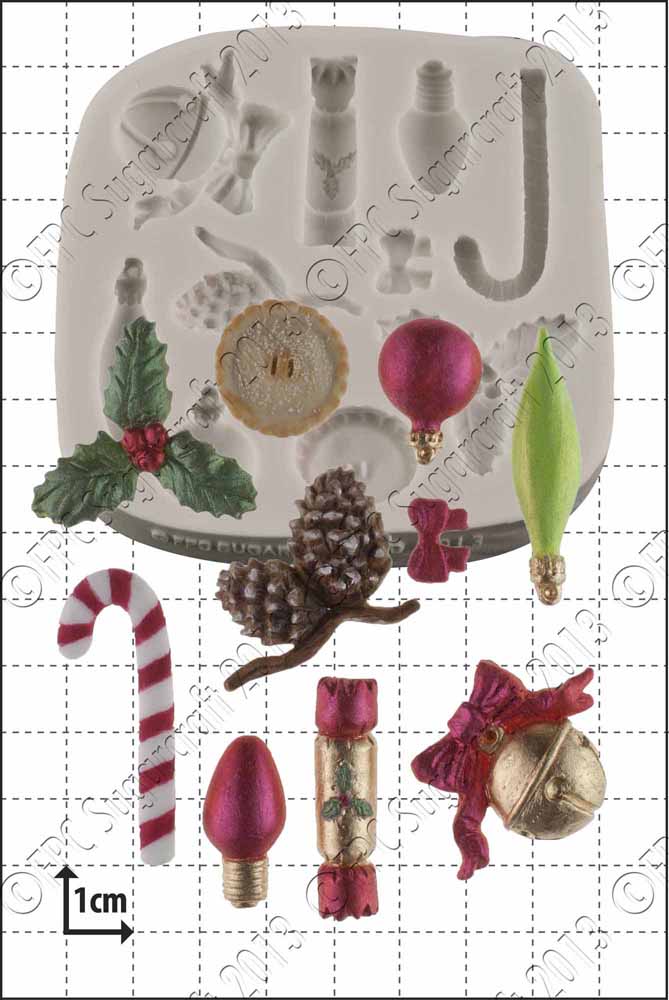 Mini Christmas Decorations FPC mould (D033)